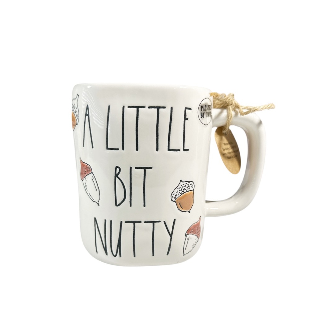 NEW Rae Dunn A LITTLE BIT NUTTY Mug